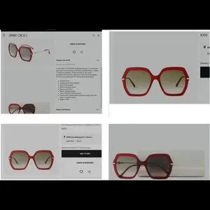 Jimmy Choo | Accessories | Jimmy Choo Burgundy Red Square  display picture 2